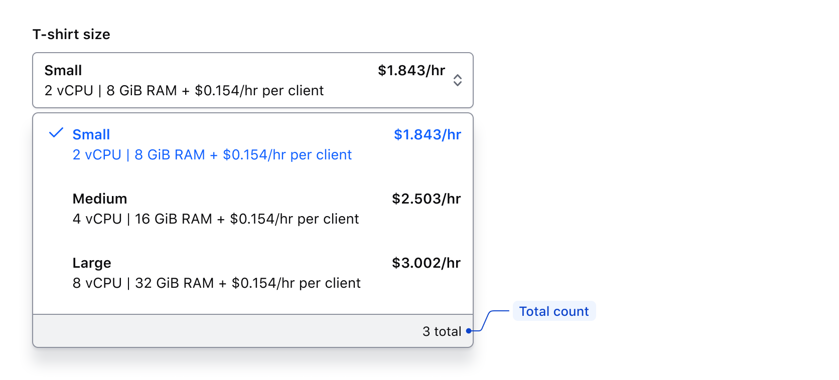 Generic content enabled before the list in both Single and Multiple components